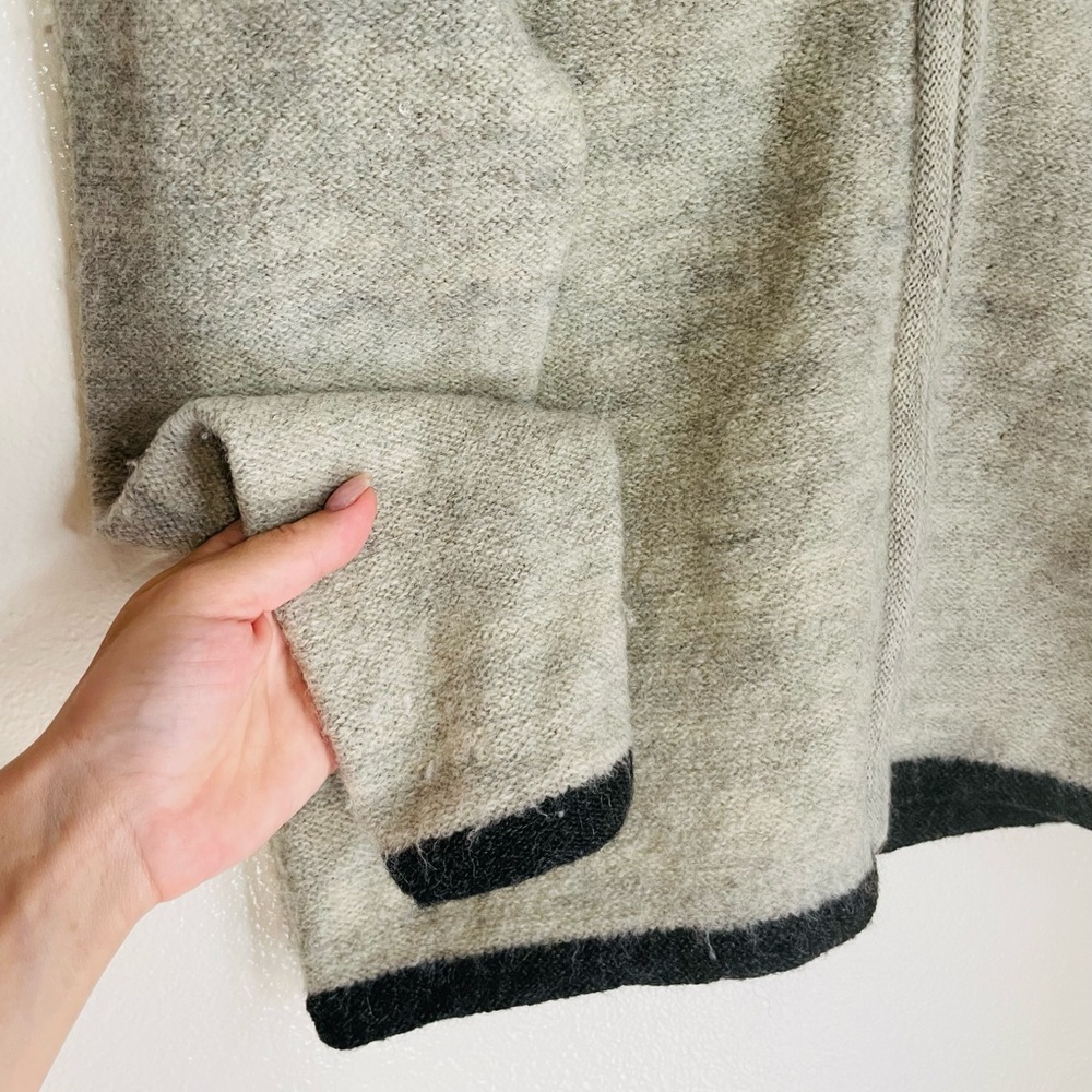 Weathervane S Gray Wool Full Zip Sweater Jacket - Picture 5 of 9